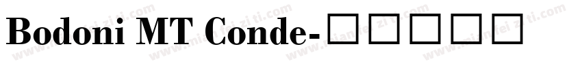 Bodoni MT Conde字体转换